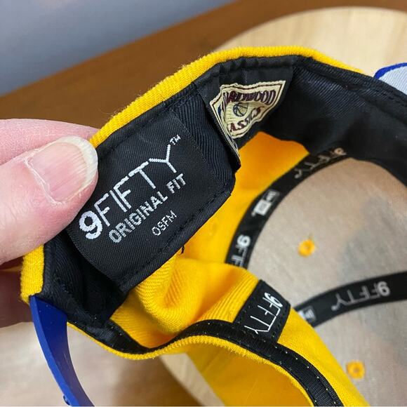 NBA All Star Golden State Warriors Yellow SnapBack Hat Adjustable New Era NWOT - Picture 13 of 16